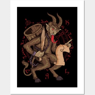 Krampus Christmas Naughty List Posters and Art